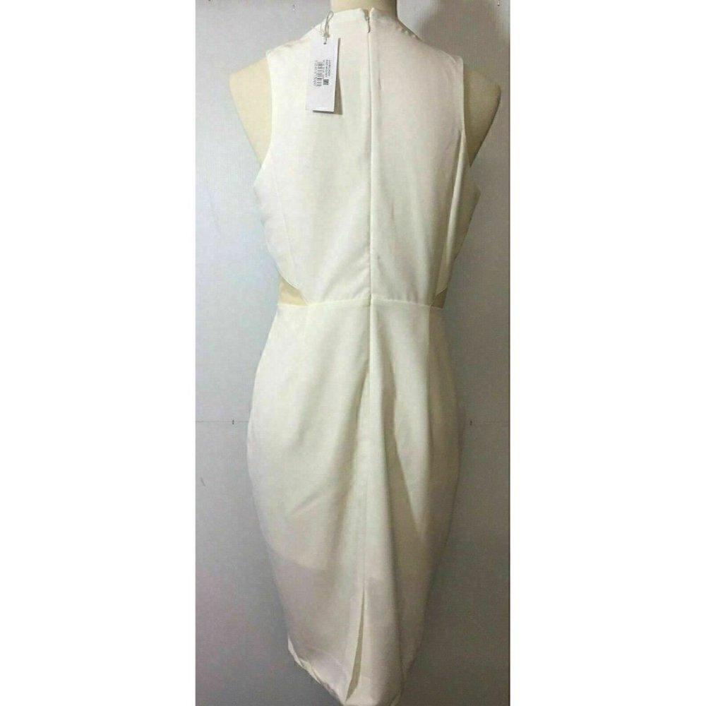 Glamorous Women's Mesh White Shift Dress M - Picture 5 of 11